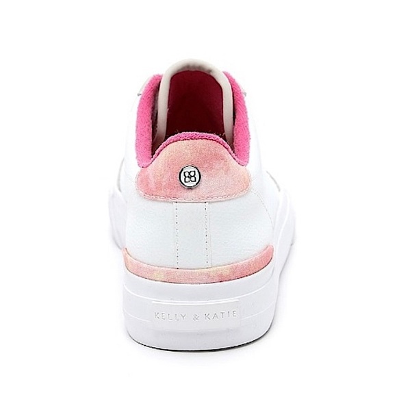Kelly and Katie Abiellie Sneaker | Pink/White/Tan | Size: 7.5 🩷🤍🤎 - Picture 3 of 8